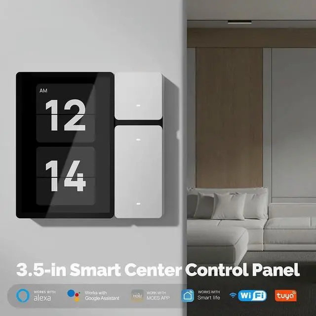 Alt view image 2 of 3 - for Tuya Touch Screen 3.5 Inch Center Control Panel IR Remote Control Touch Panel Scene Switch for ligent Scenes