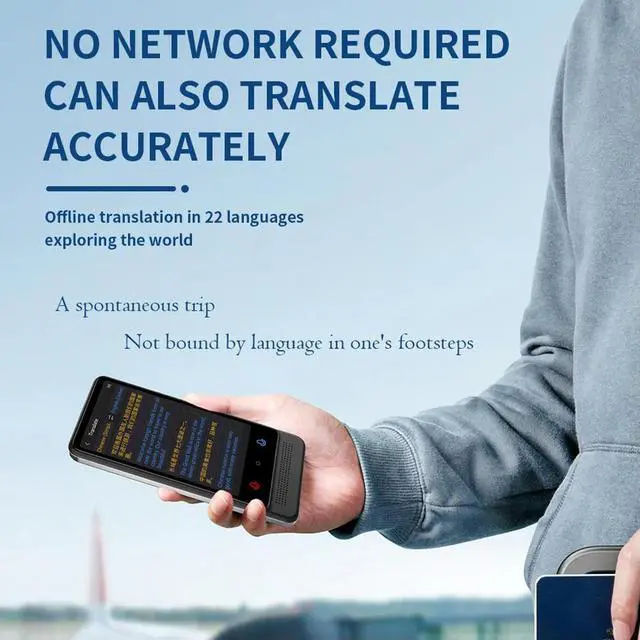 Alt view image 3 of 3 - Language Translator Device 137 Languages Online/Offline/Recording/Photo Translation Portable Instant Translator Voice Translator