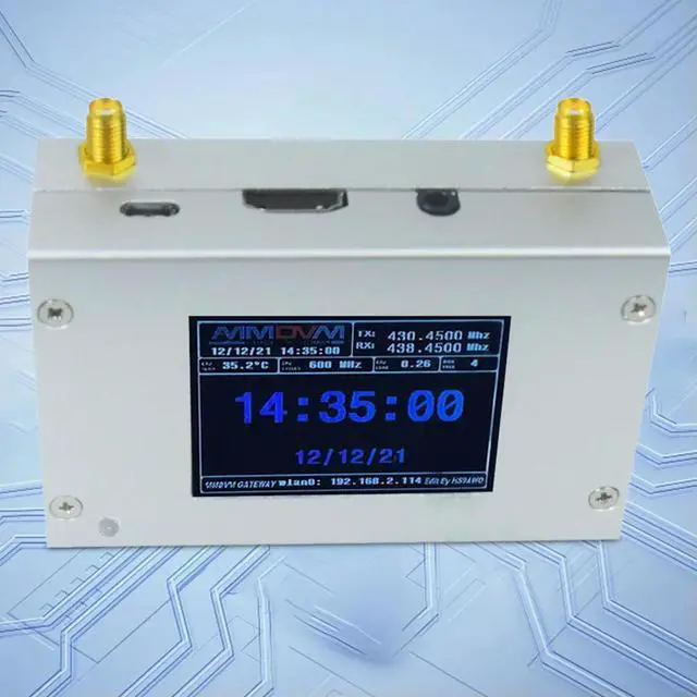 Alt view image 2 of 3 - MMDVM Hotspot Digital Networking Box W/ Aluminum Alloy Shell Assembled Duplex MMDVM Hotspot + Antenna for C4FM/DMR/DSTAR P25