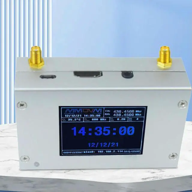 Alt view image 3 of 3 - MMDVM Hotspot Digital Networking Box W/ Aluminum Alloy Shell Assembled Duplex MMDVM Hotspot + Antenna for C4FM/DMR/DSTAR P25