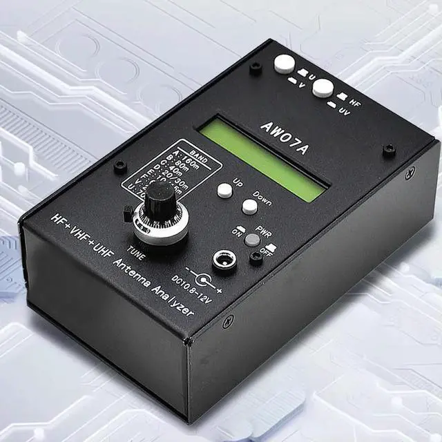 Alt view image 3 of 3 - HF/VHF/UHF AW07A 1.5-470MHZ 160 M Impedance SWR Antenna Analyzer Measure Tool RF Impedance Antenna Analyzer with 1.0 To 9.99 SWR