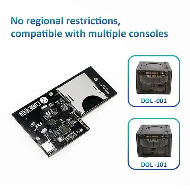 Alt view image 3 of 3 - CUBEODE V1.2 Optical Drive Emulator Upgraded Plug and Play Game Console Optical Drive Emulator for NGC GameCube DOL-001&DOL-101