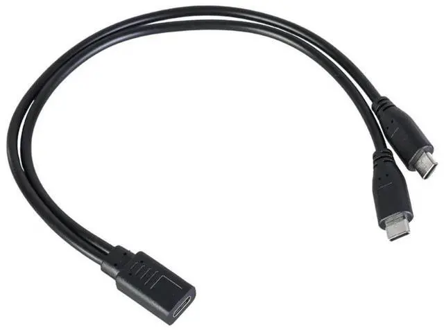 Main image of USB C Female to Double USB C male Splitter Cord Converter Multiple Hubs USB Type C Port Hub Charger Power Split Adapter