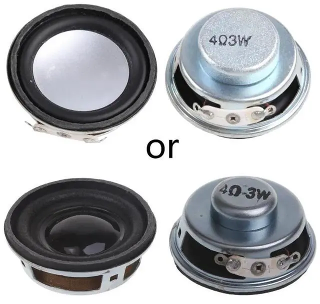 Main image of 2pcs/lot Speakers Horn 3W 4 Ohm Diameter 4CM Mini Amplifier Rubber Gasket Loudspeaker 40MM 3W 4R Power Amplifier Sound Speaker