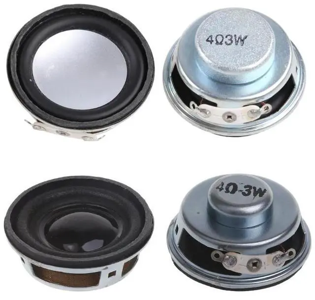 Alt view image 3 of 3 - 2pcs/lot Speakers Horn 3W 4 Ohm Diameter 4CM Mini Amplifier Rubber Gasket Loudspeaker 40MM 3W 4R Power Amplifier Sound Speaker