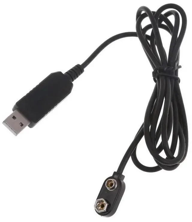 Alt view image 2 of 3 - 9V Clips USB Power Cable Connection Connector Buckle 9 Volt Clip Connector Holder Replace 6F22