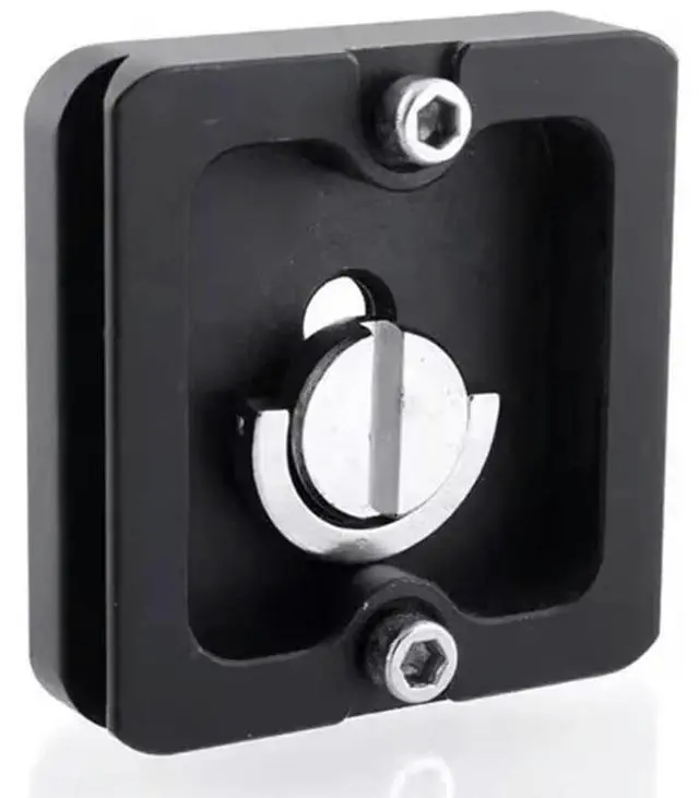 Alt view image 3 of 3 - DSLR Camera Ball Head Tripod Adapter Mount Quick Shot Clip Plate 1/4inch Screws D-Rings Quick Release Plate PU40