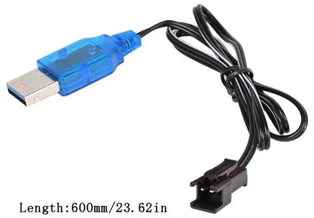 Alt view image 3 of 3 - 1Pc SM-2P 3.7V 400mA NiMh/NiCd/Lithium USB Charger Cable SM 2P Forward Plug Electric Toy Charging Cable