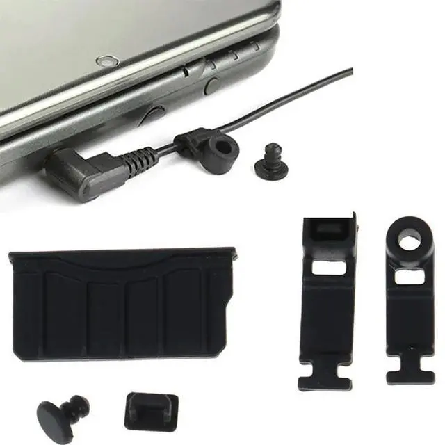 Alt view image 2 of 3 - Silicone Anti-Dust Plug Earphone jack Charging Dock Dust Proof Protector Cap for -Nintendo 3DS XL/LL 3DSXL 3DSLL 2DS Cover