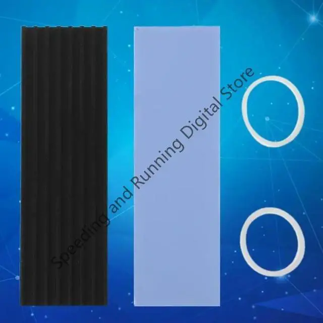 Alt view image 3 of 3 - 1pcs Aluminum M.2 Hard Disk Heatsink Heat Dissipation Radiator Cooling Silicon Thermal Pad Cooler for NGFF NVME M2 2280 PCIE SSD