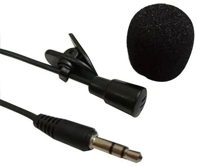 Alt view image 3 of 3 - 1.5m Mini Portable Lavalier Microphone Hands-free Clip-on Lapel Mic Wired 3.5mm Microphone for Phone for Laptop PC