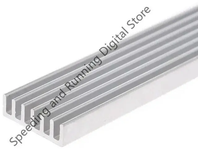 Alt view image 2 of 3 - 1PC 150*20*6mm Aluminum Heatsink Strip Cooling Computer Electronic Radiator Cooler SSD Heat Sink