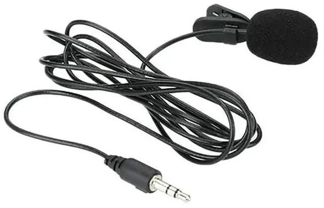 Main image of 1.5m Mini Portable Lavalier Microphone Hands-free Clip-on Lapel Mic Wired 3.5mm Microphone for Phone for Laptop PC