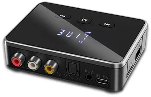 Alt view image 2 of 3 - BT 5.4 Receiver Transmitter with RCA 3.5mm AUX & Display Wireless Audio Adapter BT Adapter for TV/Car/PC/Home Stereo/Speakers