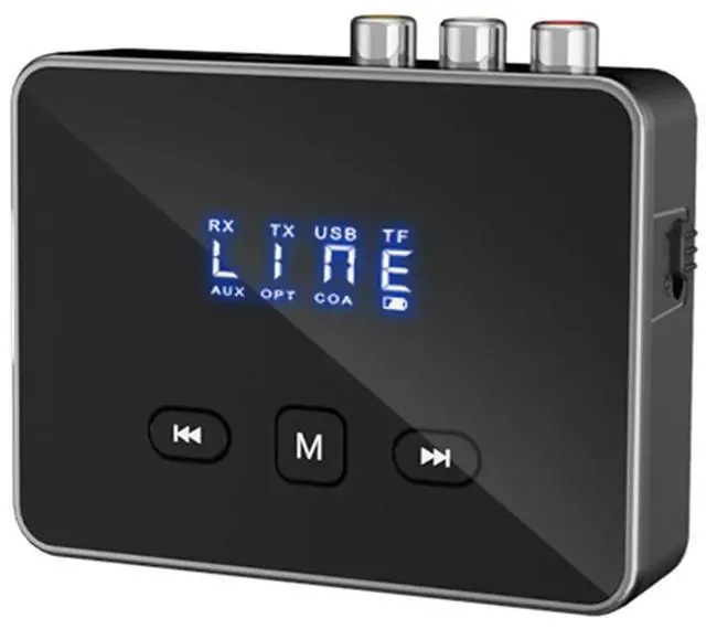 Alt view image 3 of 3 - BT 5.4 Receiver Transmitter with RCA 3.5mm AUX & Display Wireless Audio Adapter BT Adapter for TV/Car/PC/Home Stereo/Speakers