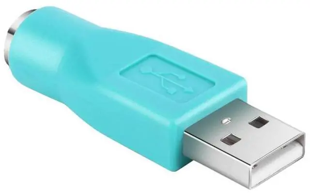 Alt view image 2 of 3 - PS/2 Female to USB Male Adapter Converter Connector for Keyboard Mouse