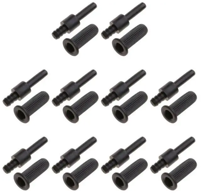 Alt view image 2 of 3 - 10 Pieces Speaker Grill Peg Kit Pin Type Net Cover Buckles Snap Button Fastener For Speaker Audio Accessories