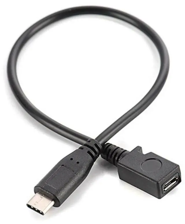 Alt view image 3 of 3 - Type C to Micro USB Cable Micro USB Female to USB C Male Adapter Fast Charging Data Cord For Macbook Pro