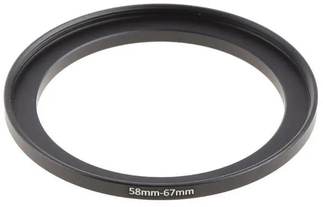 Alt view image 2 of 3 - Camera Lens Filter Adapter Ring Step Up Ring l 58mm-67mm UV ND CPL Lens Hood