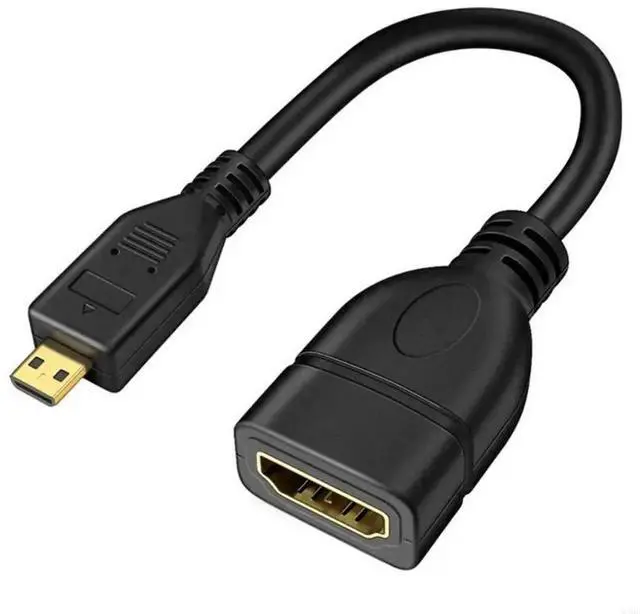 Main image of Micro HDMI-compatible Cable Male To HDMI-compatible HD Female Adapter Convertor Micro-HDMI to HDMI-compatible Extension Cable