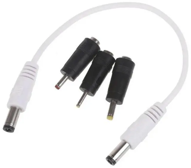Alt view image 2 of 3 - DC Power Extension Cable 5.5x2.5mm Male to Male with 4.0x1.7mm 3.5x1.35mm 2.5x0.7mm Adapter Power Cable for Routers Laptop