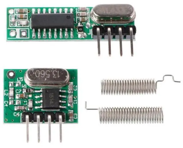 Main image of 1 Set 433Mhz RF Superheterodyne Receiver Transmitter Module Kit With Antenna For /ARM/MCU