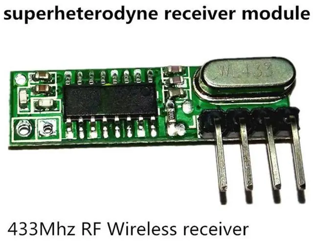 Alt view image 3 of 3 - 1 Set 433Mhz RF Superheterodyne Receiver Transmitter Module Kit With Antenna For /ARM/MCU