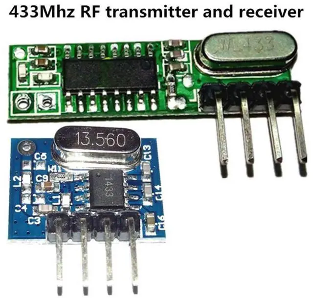 Alt view image 2 of 3 - 1 Set 433Mhz RF Superheterodyne Receiver Transmitter Module Kit With Antenna For /ARM/MCU