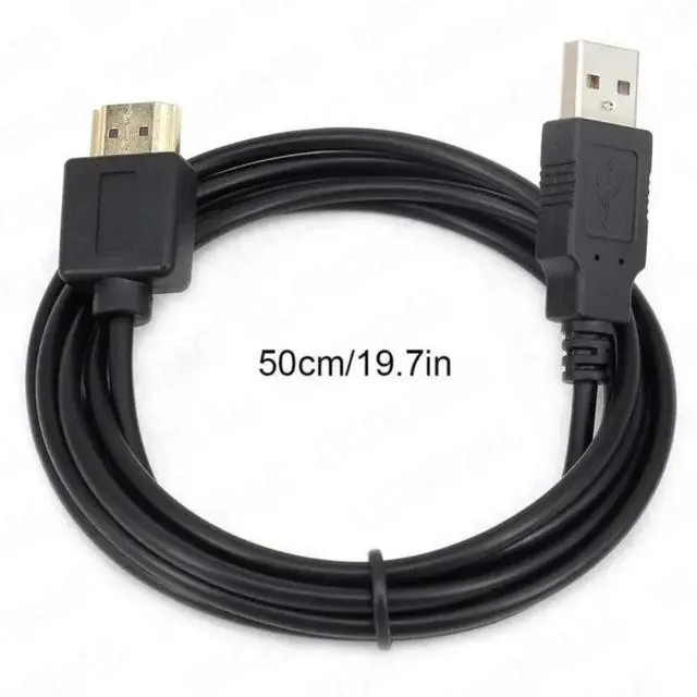 Main image of USB Power Cable USB To HDMI-Compatible Male To Male Charger Cords Charging Cable Converter Adapter For Device