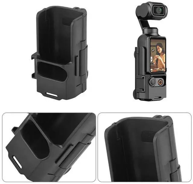 Alt view image 2 of 3 - Protective Case Shell with Cold Shoe Mount Extended Mount Adjustable Protective Fixing Bracket for OSMO Pocket 3 Camera