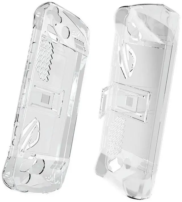 Main image of Transparent Protective Case Game Console Protector Cover Shockproof Anti-fall with Folding Stand for ROG Ally Game Console