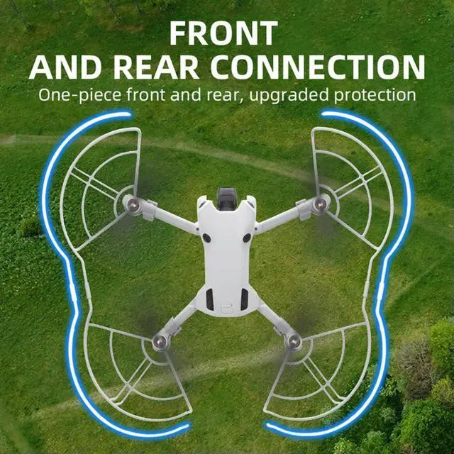 Alt view image 3 of 3 - Propeller Guard Quick Release Drone Wings Cover Anti-collision Propeller Protection Ring Guard for Mini 4 Pro Accessories