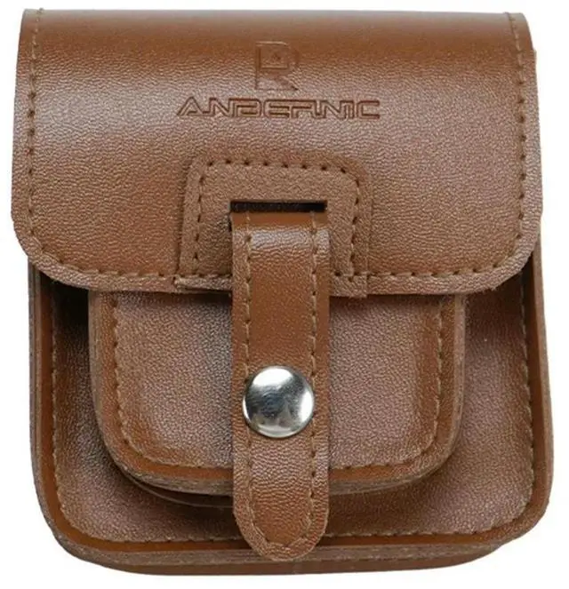 Alt view image 2 of 3 - For Anbernic RG34XXSP Console Travel Bag Anti-Scratch Leather Console Protective Bag Anti-Fall Outdoor Flap Bag