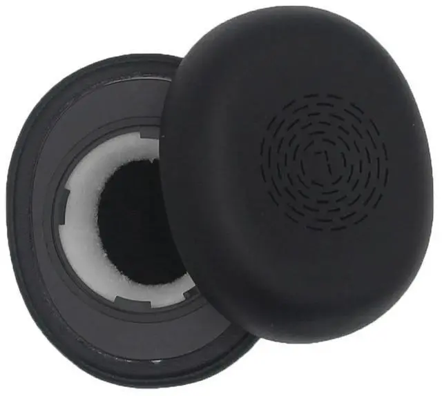 Alt view image 2 of 3 - Replacement Ear Pads Cushions Protein Leather Ear Cushions Soft Foam Cushion Cover for Jabra Evolve2 65UC/65 Flex Headphones