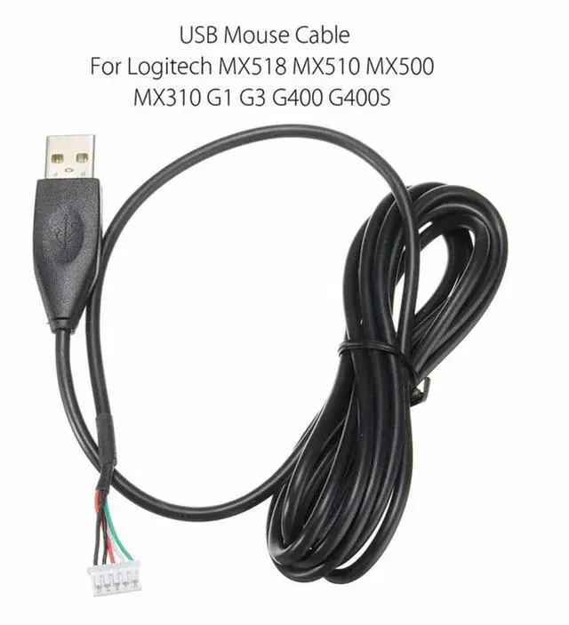 Alt view image 3 of 3 - 2m USB Mouse Cable For MX518 MX510 MX500 MX310 G1 G3 G400 G400S Mouse Line Replacement Repair Parts