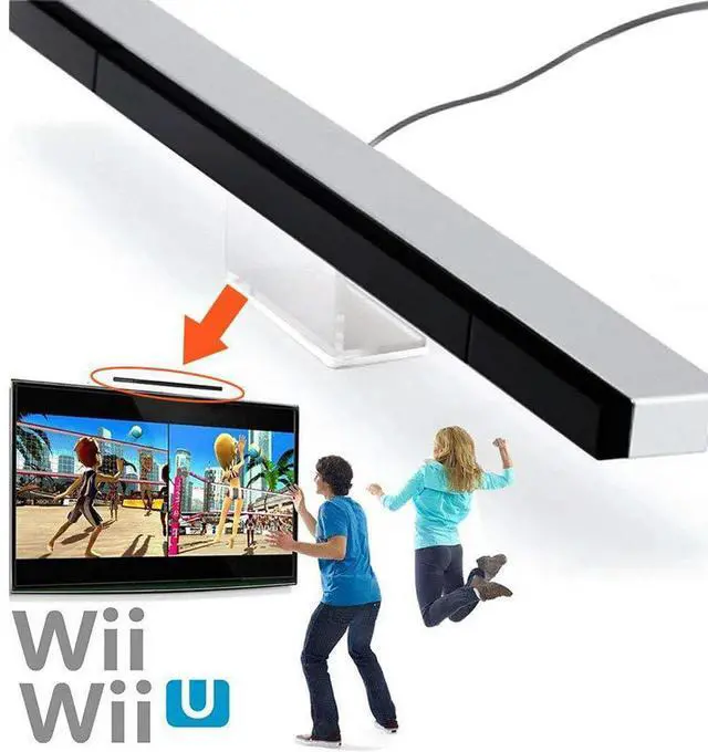 Main image of Sensor Bar USB Replacement Infrared TV Ray Wired Remote Sensor Bar for Wii/Wii U