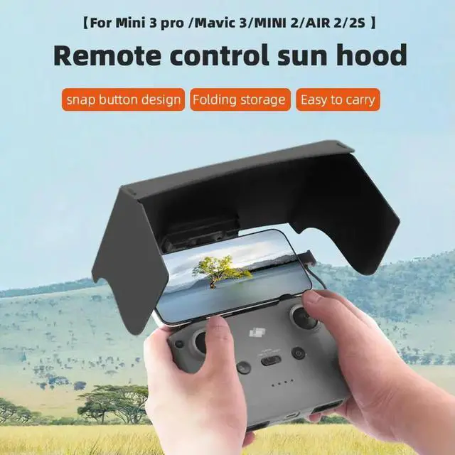 Alt view image 3 of 3 - Remote Control Sunshade Drone Accessories Anti-glare RC Sunshade Eye Protection for Mavic 3/Mini 2/Air 2/Air 2S/MINI 3 Pro RC-N1