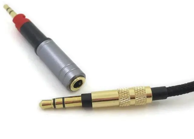 Alt view image 3 of 3 - 3.5mm Headphone Adapter Jack Plug Converter For ATH-M70X M40X M50X M60X For Sennheiser- HD518 HD598 HD599