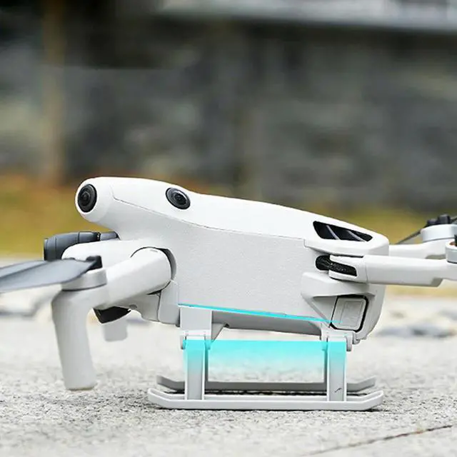 Alt view image 3 of 3 - Folding Height Enhancer Landing Gear Expansion Heightening Leg Extended Landing Drone Accessories Gear Fit for Mini 4 Pro