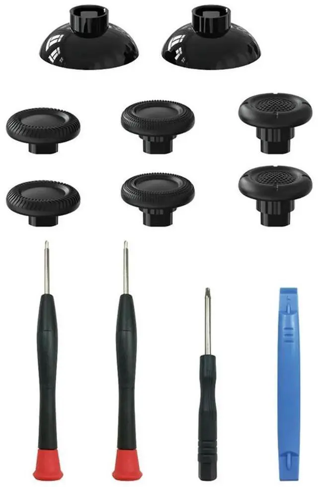 Alt view image 2 of 3 - Black Thumbsticks Cover Anti-Slip Thumbstick Mushroom Cap Controller Accessories for /Switch PRO