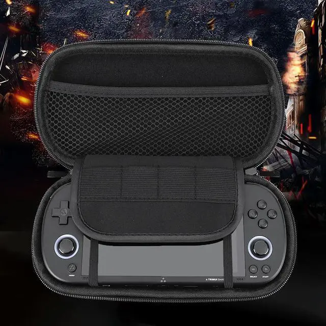 Alt view image 3 of 3 - Hard EVA Carrying Case with Tempered Glass Film Hard Shell Bag Waterproof for Trimui Pro Handheld Game Console