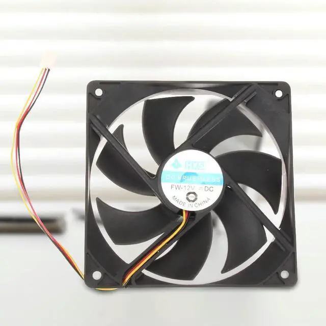 Alt view image 2 of 3 - 120mm PC Computer Case Cooling Fan 12V 3Pin Portable Computer Case Cooler 1300RPM PC CPU Cooling Cooler Fan Radiator Fan for PC