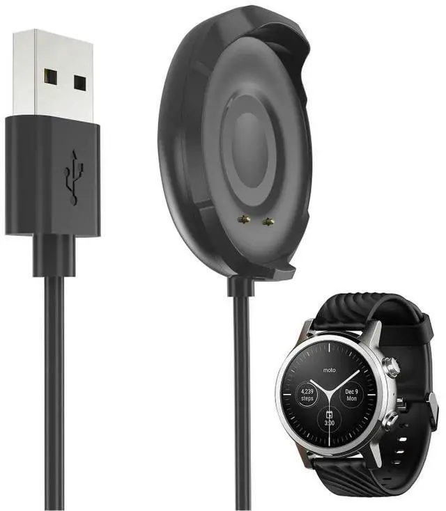 Alt view image 2 of 3 - Power Adapter Charger Cradle Dock Bracket Base For Moto 360 3rd Gen Watch Portable USB Fast Charging Cable