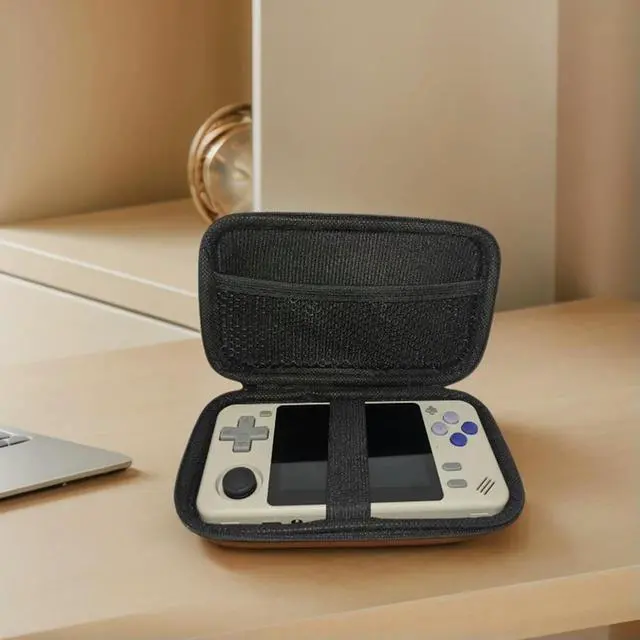 Alt view image 2 of 3 - Carrying Protective Case Anti-Fall Portable Bag Mesh Inner Pocket Travel Carrying Pouch for Powkiddy RGB10X Game Console