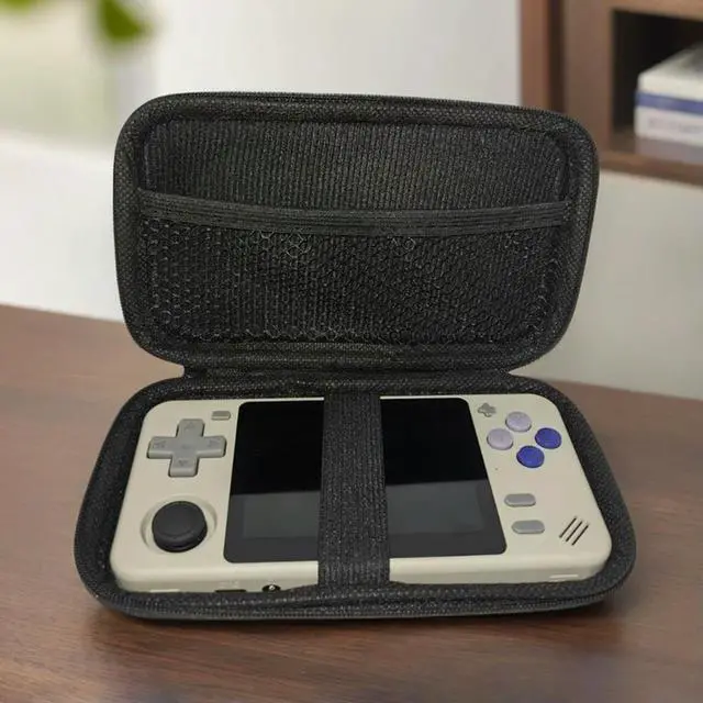 Alt view image 3 of 3 - Carrying Protective Case Anti-Fall Portable Bag Mesh Inner Pocket Travel Carrying Pouch for Powkiddy RGB10X Game Console