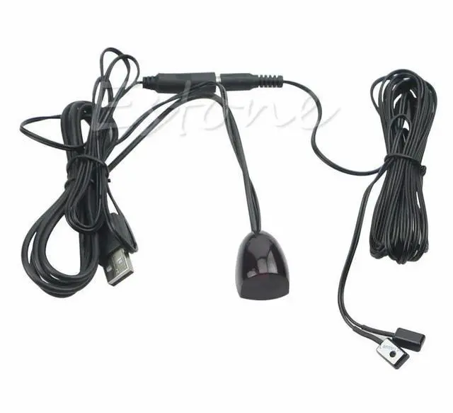 Main image of 1 PC For 1 Receiver 2 Emitters Repeater Hidden Infrared Remote IR Extender System Kit