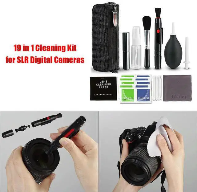 Alt view image 2 of 3 - 19Pcs Dust Cleaner Camera Cleaning Lens Pen Brush Kit Camera Cleaner Kit DSLR Lens Digital Camera Sensor Cleaning