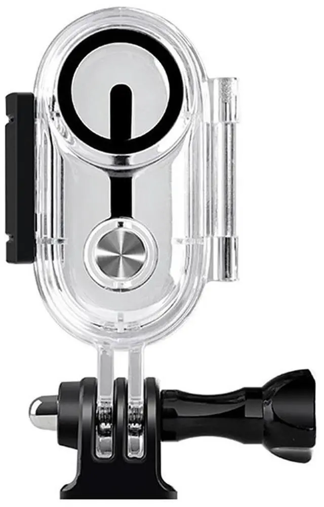 Alt view image 3 of 3 - 40m Waterproof Invisible Dive Case Optical Tempered Glass Camera Protective Case Transparent Protective Shell for Insta 360 Go 3