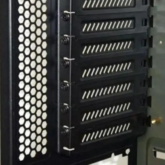 Alt view image 2 of 3 - Small Computer PC Case PCI Baffle Graphics Card Slot Cover Heat Dissipation Plate for Office Caring Computer Supplies