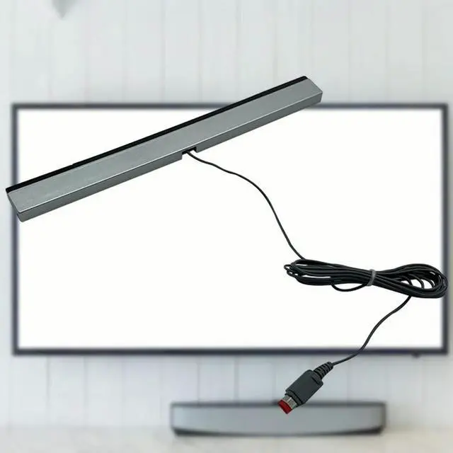 Alt view image 3 of 3 - Wired Infrared Ray Sensor Bar with Extension Cord Video Game Sensor Bar Wired Remote Sensor Bar for Nintendo Wii Wii U Console